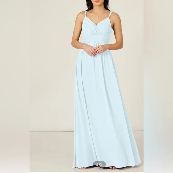 Azazie | Dresses | Azazie Blake Mist Color Dress | Poshmark